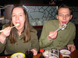 Diana und Olaf am Tisch